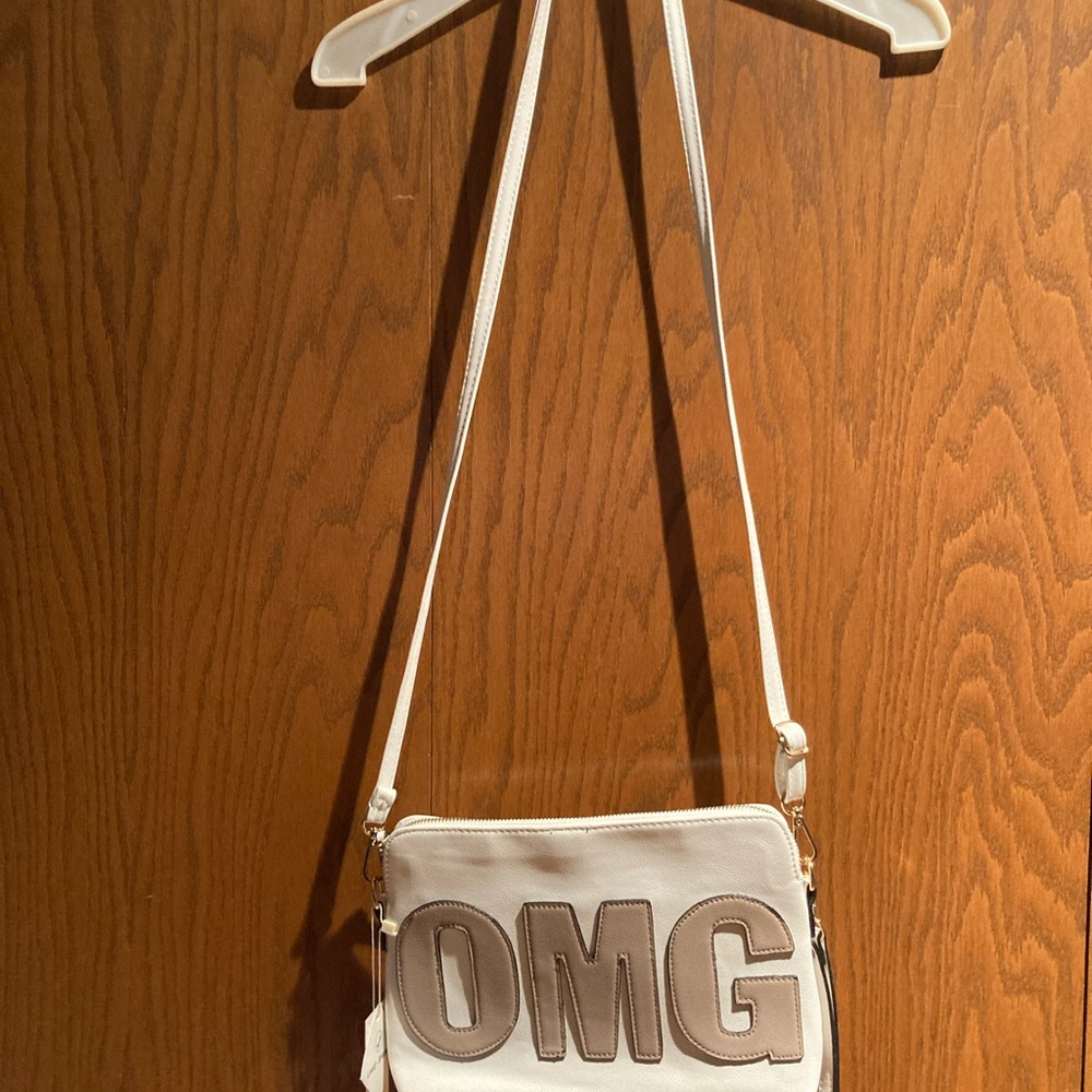 NWT OMG white purse